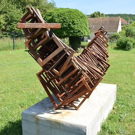 Gite Dans Parc De Sculptures - Gite "Pondichery" Port-Mort Exteriör bild