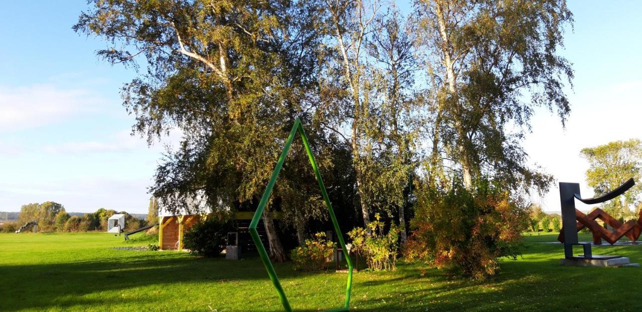 Gite Dans Parc De Sculptures - Gite "Pondichery" Port-Mort Exteriör bild