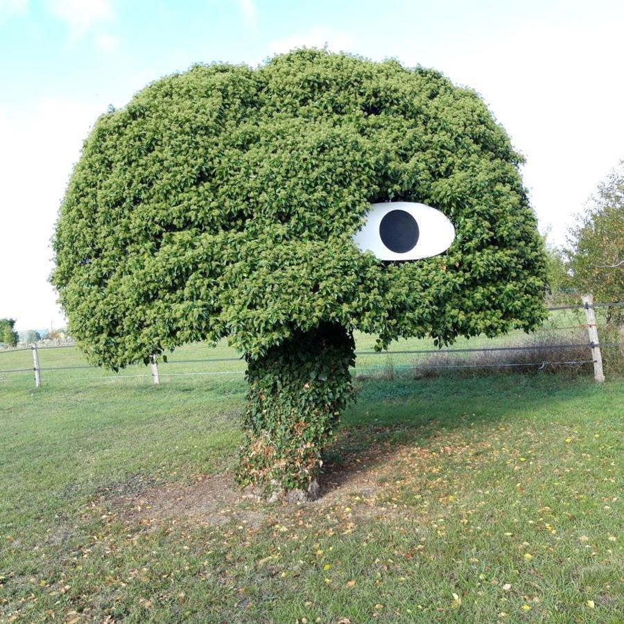 Gite Dans Parc De Sculptures - Gite "Pondichery" Port-Mort Exteriör bild